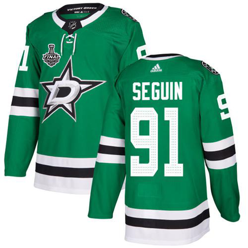 Adidas Men Dallas Stars 91 Tyler Seguin Green Home Authentic 2020 Stanley Cup Final Stitched NHL Jersey